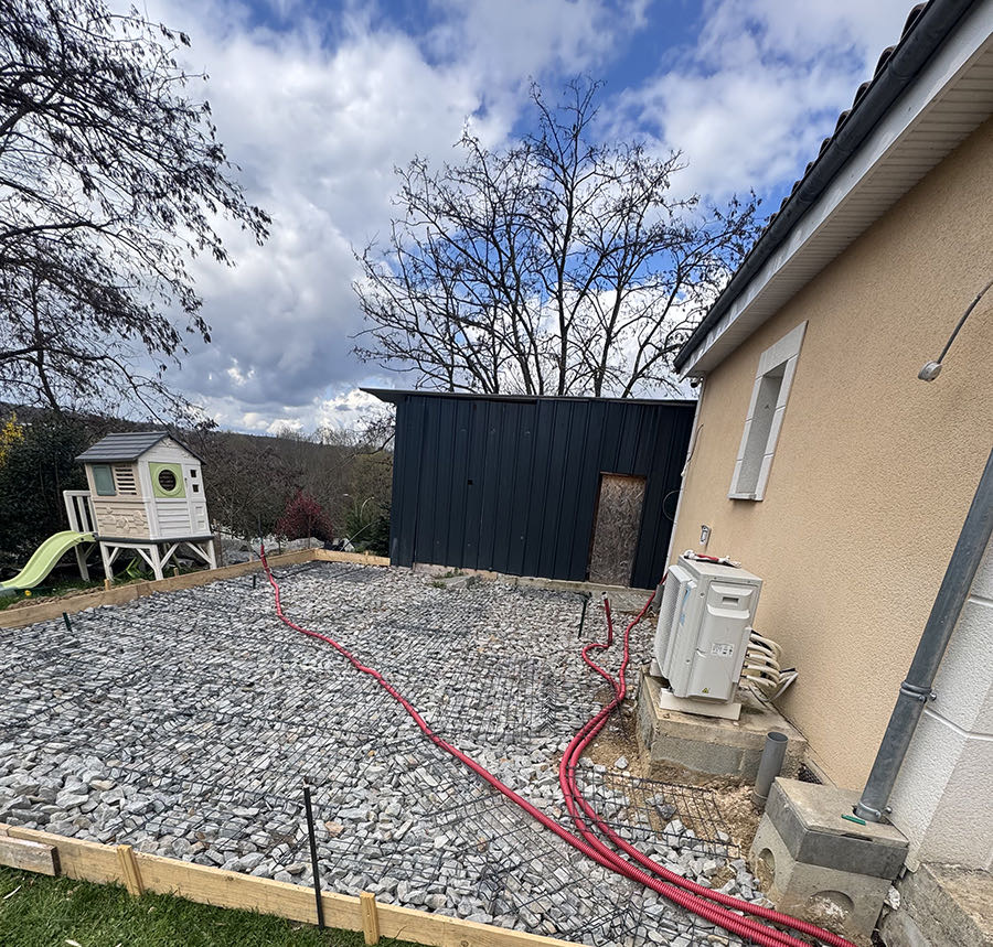 Allée béton désactivé Limoges