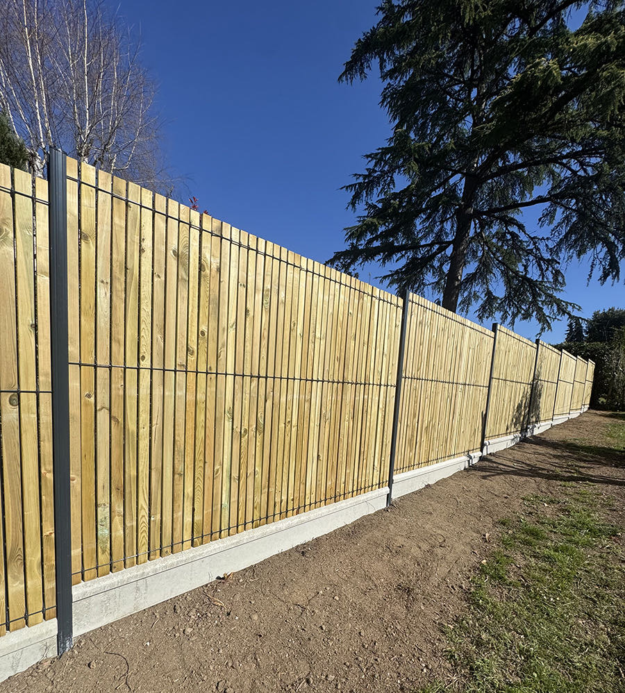 Clôture panneaux rigides portail Haute-Vienne