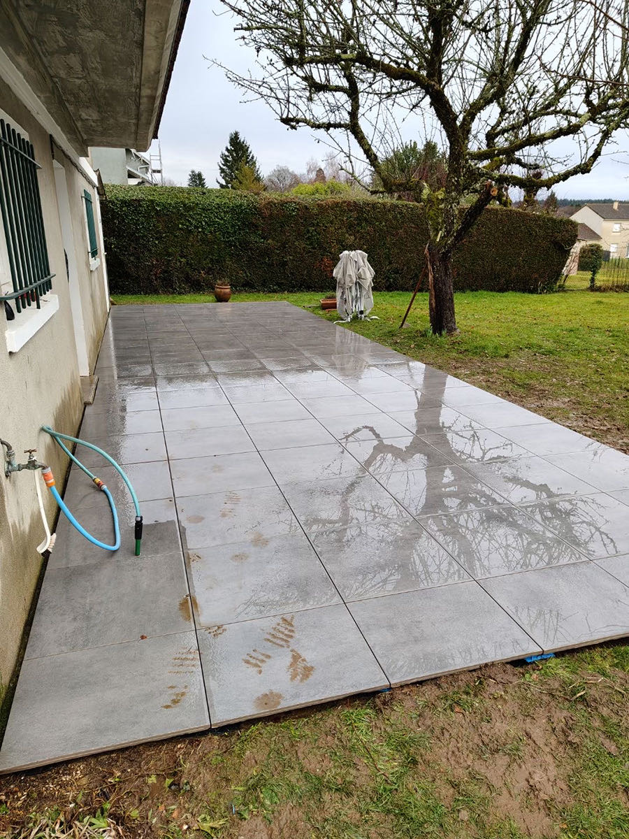 Pose pavés allée résidentielle Limoges